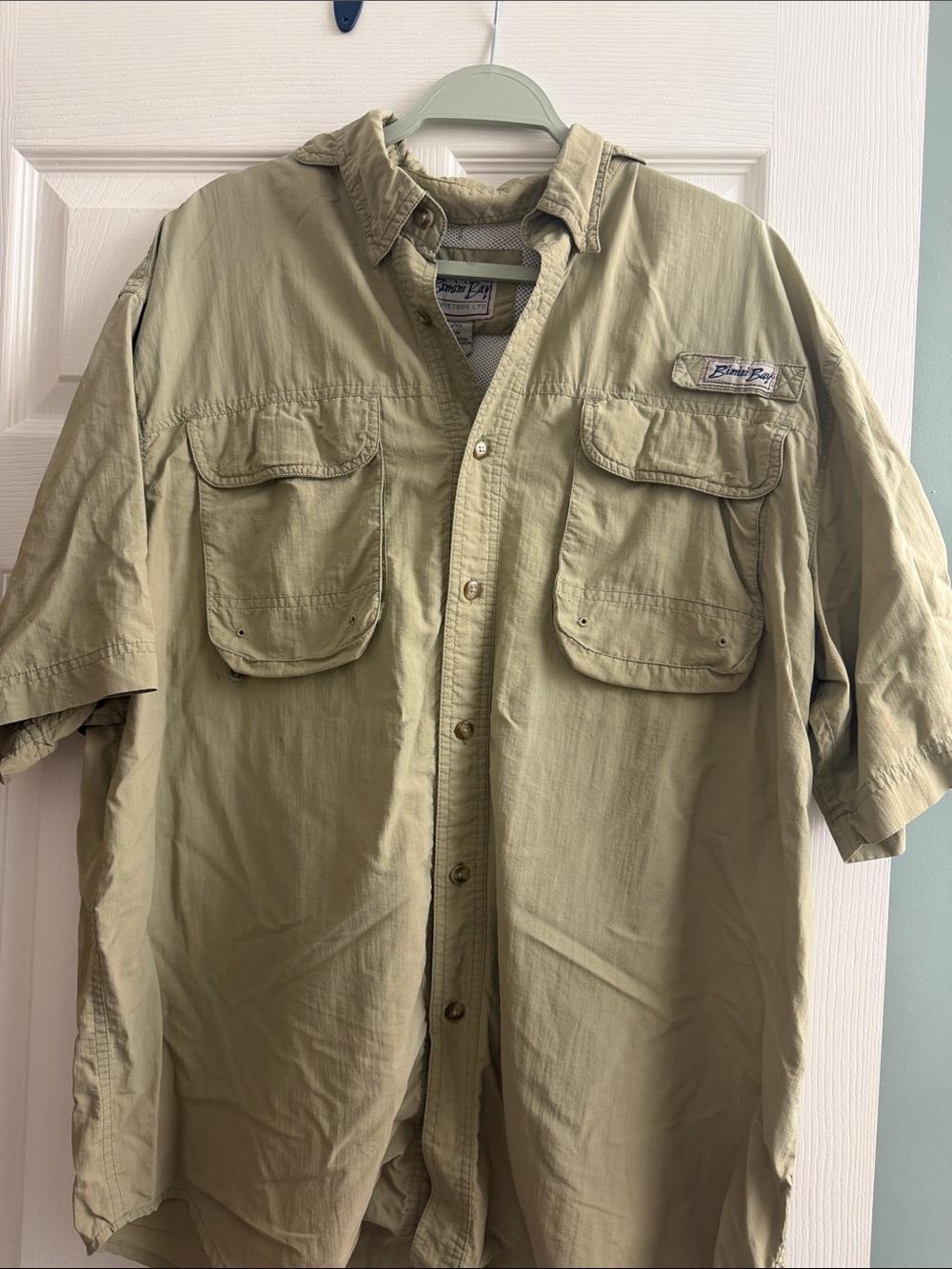 Performance Short-Sleeve Button-Front Shirt - Olive